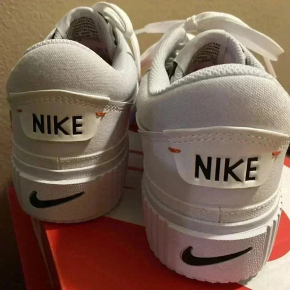 Nike Shoes Women Court Legacy Lift White Team Orange US Size 9 DZ5203-100 NIB - Picture 5 of 11